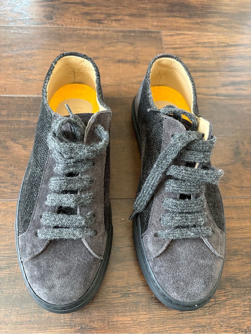 New Doucal’s Sneakers in charcoal gray size 38.5 / US 7.5-8